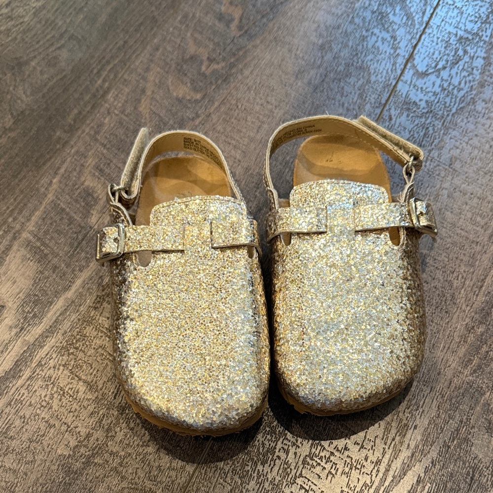 GAP Glittery Gold Kids Slippers